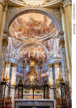 Altar and frescos inside the Sanctuary of the Madonna di San Luca in Bologna Italy 143254020