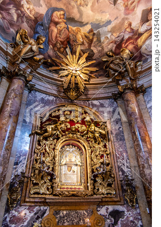 Interior of the Sanctuary of the Madonna di San Luca in Bologna Italy Interior of the Sanctuary of the Madonna di San Luca in Bologna Italy 143254021