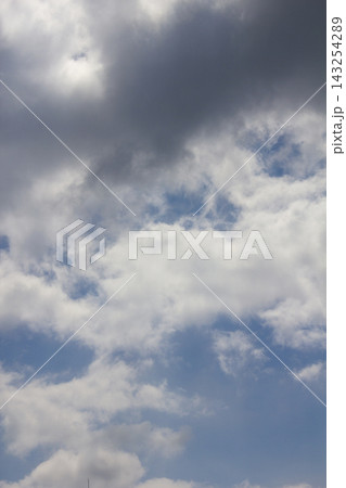 It is a blue sky with clouds. It is a blue sky with clouds. 143254289