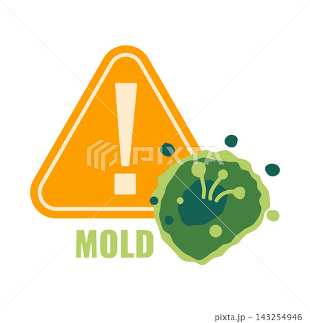 Mold Hazard Label Mold Hazard Label 143254946