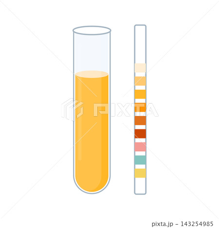 Ketone and PH rapid test strips for ketogenic and alkaline diets. Vector illustration. Ketone and PH rapid test strips for ketogenic and alkaline diets. Vector illustration. 143254985