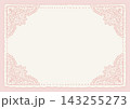 Vintage Lace Page Border Frame Vector 143255273