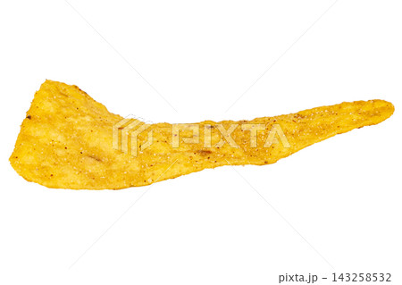 snacks potato corn triangle isolated on white background snacks potato corn triangle isolated on white background 143258532