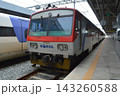 韓国　浦項駅に停車するKORAIL RDCムグンファ号 143260588