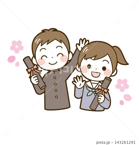 卒業式(中学生) 卒業式(中学生) 143261291