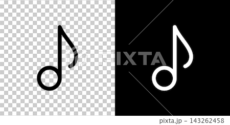 Eighth note icon, music, melody, sound 143262458