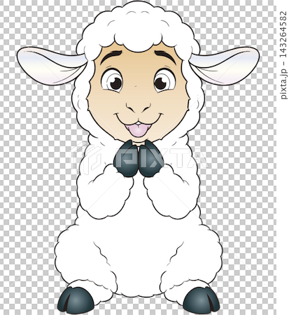 愉快な動物イラスト☆ヒツジさん 愉快な動物イラスト☆ヒツジさん 143264582