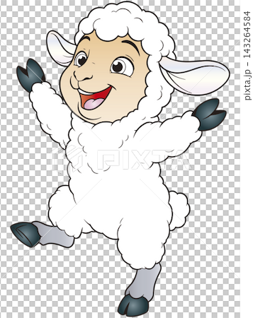 A fun animal illustration ☆ Sheep 143264584