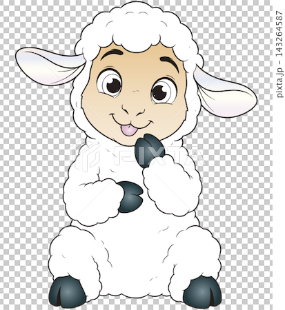 A fun animal illustration ☆ Sheep A fun animal illustration ☆ Sheep 143264587
