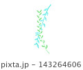 草模様（水色と薄緑色） 143264606