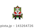 玉座に座る王様 143264726