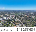 Aerial view of houses in Cardiff, community in the incorporated city of Encinitas in San Diego County, California 143265639