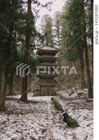 冬の羽黒山 冬の羽黒山 143265980