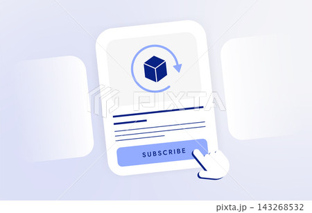 Subscription conversion for turning visitors into paying customers through signup and offers. Subscription funnel, call to action and acquisition for recurring revenue, vector illustration Subscription conversion for turning visitors into paying customers through signup and offers. Subscription funnel, call to action and acquisition for recurring revenue, vector illustration 143268532