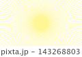 淡い光線（集中線）黄色 143268803