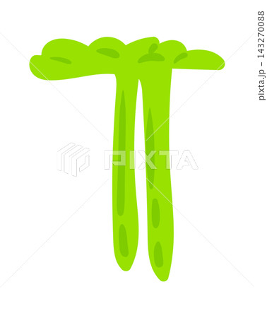 Asparagus Spear Pair Cartoon Style 143270088