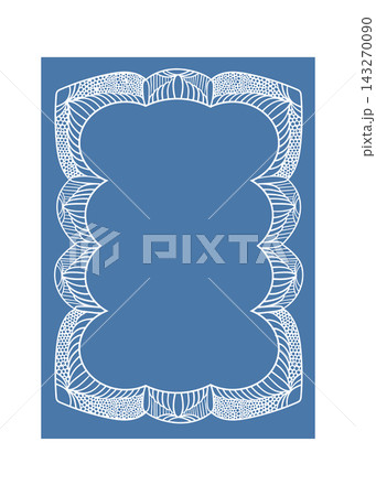Lace Frame Border Ornament Line Art 143270090