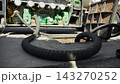 Pipes fill an underground fuel tank from a tanker during an oil crisis 143270252