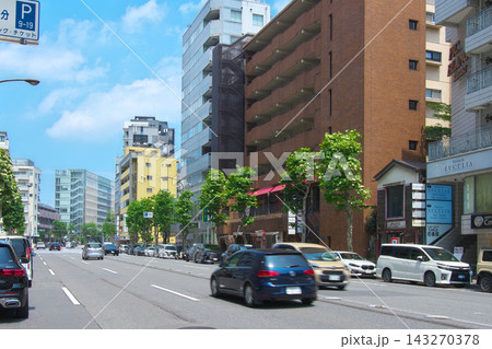 夏の外苑西通り：広尾・南麻布 　都市景観（2026年8月） 143270378