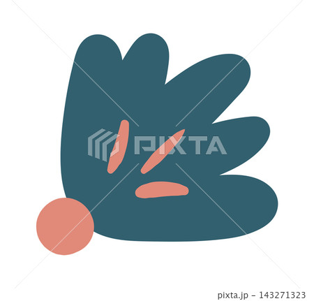 Leaf Abstract Botanical Shape Modern Leaf Abstract Botanical Shape Modern 143271323