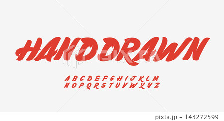 logo font alphabet, hawaii beach script, summer surf typeface. Sweet handwritten hand brush letters set for sunny tee shirt graphic, retro vintage typographic design. Vector typeset logo font alphabet, hawaii beach script, summer surf typeface. Sweet handwritten hand brush letters set for sunny tee shirt graphic, retro vintage typographic design. Vector typeset 143272599