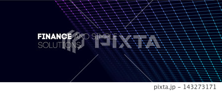 Grid game neon with background tech digital for abstract retro arcade. Bg vr blue with pattern 80s line for space hud 3d. Futuristic purple cyberpunk with light wireframe floor for mesh. 143273171
