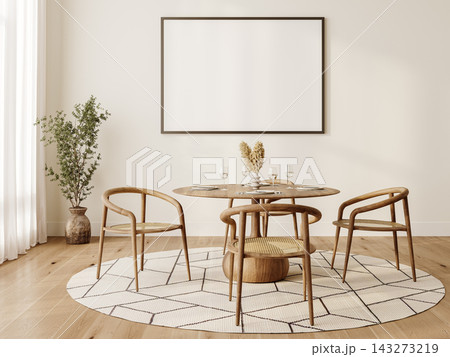 mock up poster frame in interior room 143273219