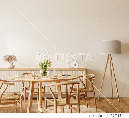 modern interior room with wooden chair modern interior room with wooden chair 143273544