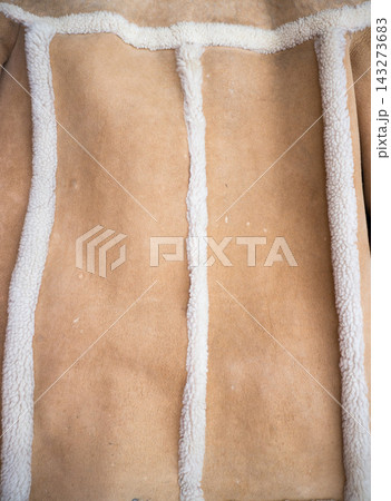 Background and Texture Men's sheepskin coat. 143273683