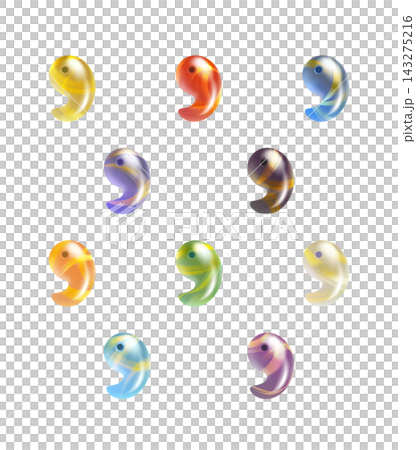 勾玉のイラスト 勾玉のイラスト 143275216