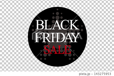 ブラックフライデーSALE用 バッジアイコンデザイン ブラックフライデーSALE用 バッジアイコンデザイン 143275953