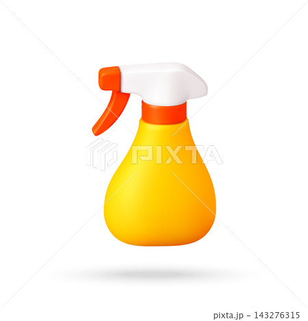 3D Yellow Cleaning Spray Bottle With Trigger 3D Yellow Cleaning Spray Bottle With Trigger 143276315