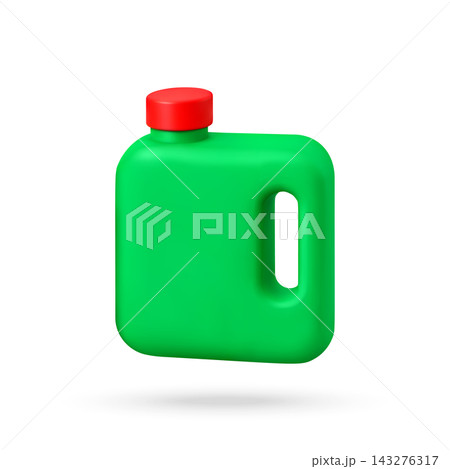 3D Green Cleaning Container With Built In Handle 3D Green Cleaning Container With Built In Handle 143276317