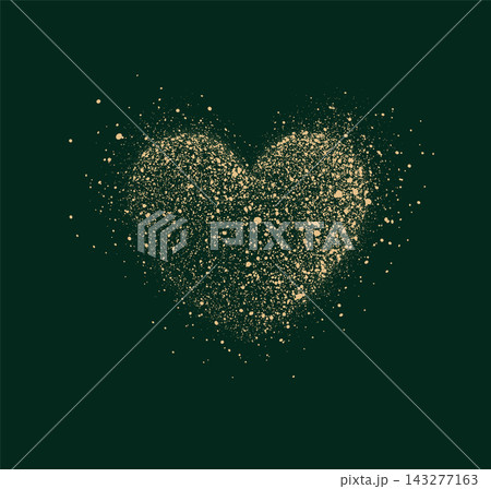Heart shape Christmas tree ornament glowing dots green Heart shape Christmas tree ornament glowing dots green 143277163