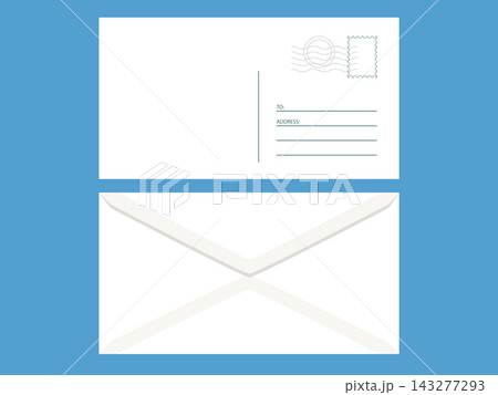 Empty Blank white envelope template 143277293