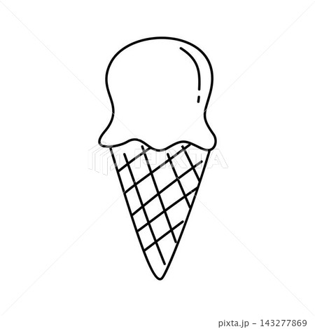 ice cream line icon 143277869