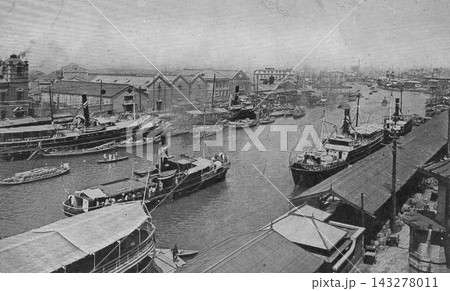 古写真 1923-1933年 大阪市の安治川口 古写真 1923-1933年 大阪市の安治川口 143278011