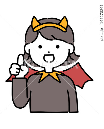 ハロウィン_仮装_デビル_女の子 ハロウィン_仮装_デビル_女の子 143278261