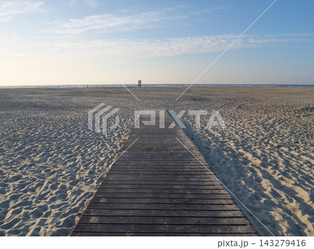 the island of Juist in the german north sea the island of Juist in the german north sea 143279416