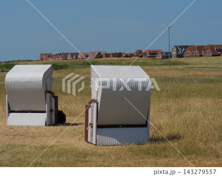 the island of Juist in the german north sea the island of Juist in the german north sea 143279557