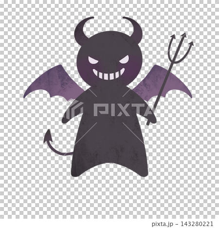 かわいい悪魔のイラスト 143280221