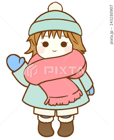寒い日の女の子(右手) 寒い日の女の子(右手) 143280907