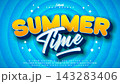 Summer Vibes Editable Text Effect Design Vector Graphic Style with Cartoon Style Typography Lettering on Retro Comic Movie Background. Premium Vacation Holiday Illustration Template for Banner 143283406