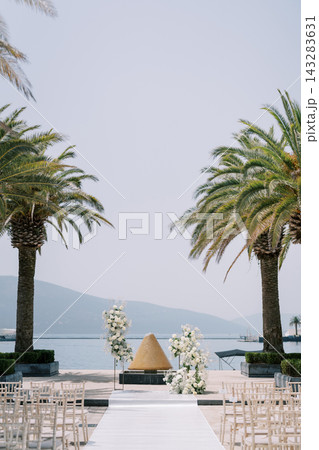 Wedding Ceremony Setup at Regent Hotel Pier Porto Montenegro Wedding Ceremony Setup at Regent Hotel Pier Porto Montenegro 143283631