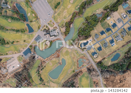 Aerial view of Deer Creek Golf Club and nearby residential area in Ajax Ontario Aerial view of Deer Creek Golf Club and nearby residential area in Ajax Ontario 143284142