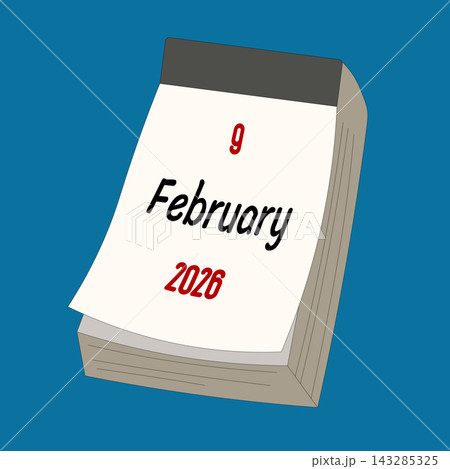 February 9. Daily Calendar icon for design. Simple design for business brochure, flyer, print media, advertisement. Easily editable February 9. Daily Calendar icon for design. Simple design for business brochure, flyer, print media, advertisement. Easily editable 143285325