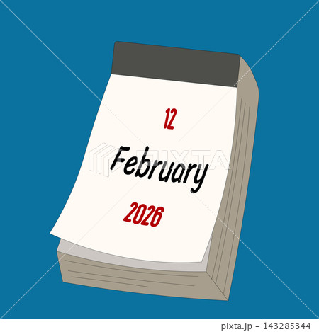 February 12. Daily Calendar icon for design. Simple design for business brochure, flyer, print media, advertisement. Easily editable February 12. Daily Calendar icon for design. Simple design for business brochure, flyer, print media, advertisement. Easily editable 143285344