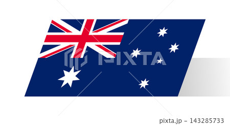 Flag of Australia. Australian national symbol in official colors. Template icon. Abstract vector background 143285733