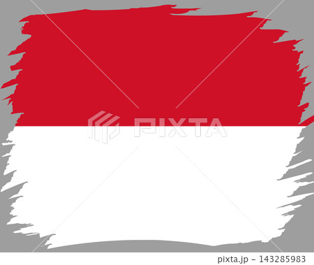 Flag of Monaco. National symbol in official colors. Template icon. Abstract vector background 143285983