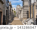 Recoleta Cemetery Buenos Aires Central Pathway Tombs Statues 143286047